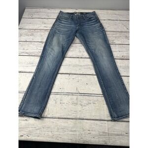 BKE Carter Jeans Womens 30R Light Wash Distressed Straight Leg